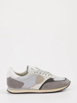Philippe Model – Sneaker aus Veloursleder-Mesh Grau
