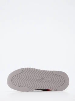 Philippe Model – Sneaker aus Textil und Veloursleder grau