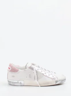 Philippe Model – Sneaker aus Leder mit Metallic-Ferse