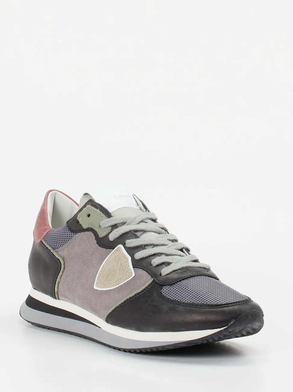 Philippe Model – Sneaker aus Kalbleder im Retro-Stil