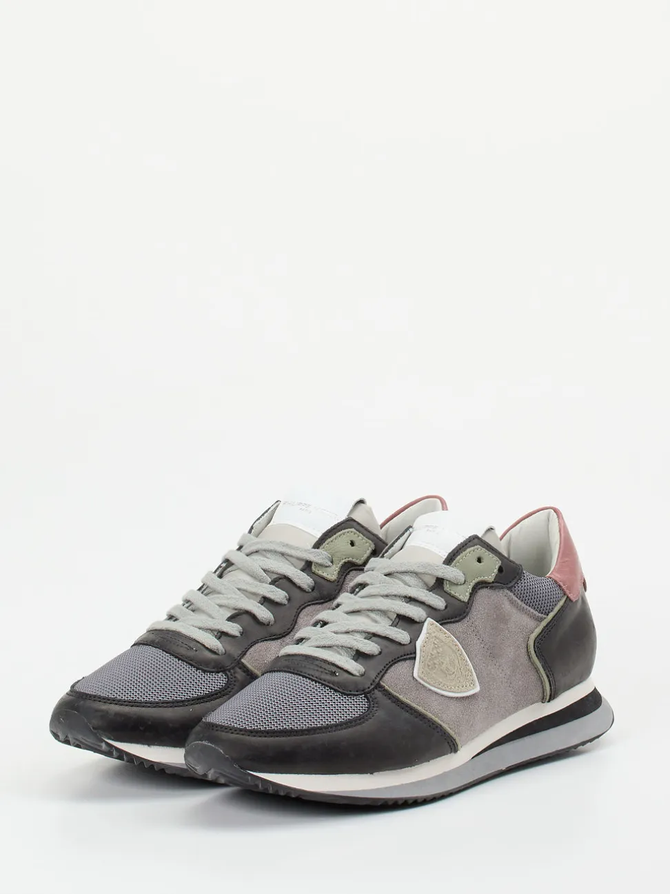 Philippe Model – Sneaker aus Kalbleder im Retro-Stil