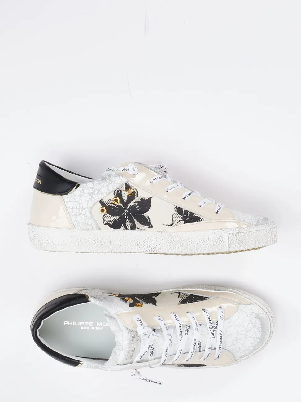 Philippe Model – Sneaker aus geprägtem Leder multicolor