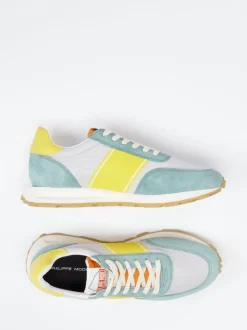 Philippe Model – Sneaker aus Veloursleder und Nylon