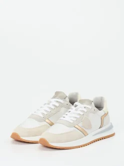 Philippe Model – Sneaker aus Veloursleder Offwhite