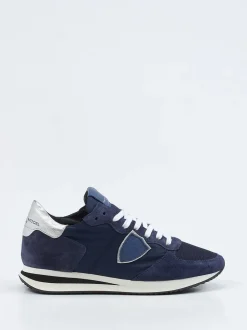 Philippe Model – Sneaker aus Veloursleder und Nylon