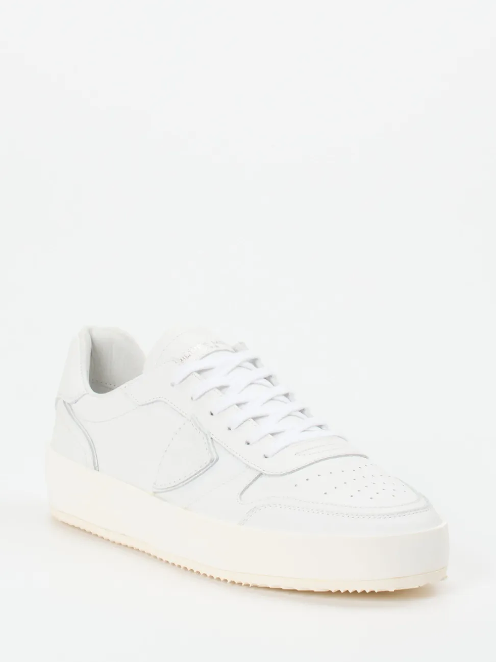 Philippe Model – Sneaker aus Kalbleder in Weiß
