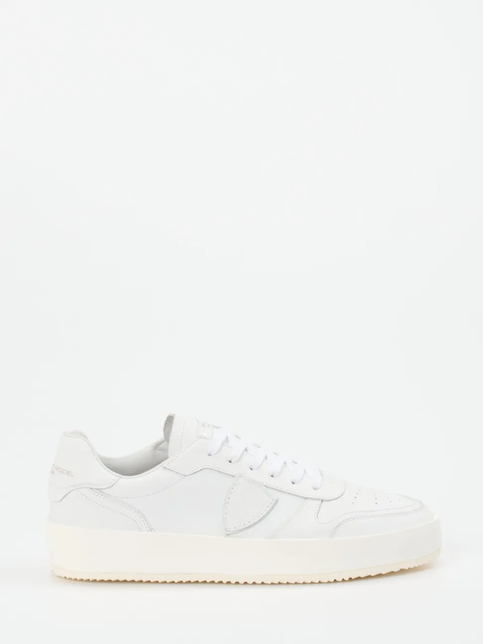 Philippe Model – Sneaker aus Kalbleder in Weiß