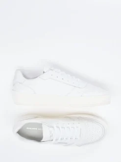 Philippe Model – Sneaker aus Kalbleder in Weiß