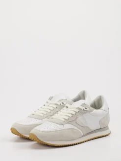 Philippe Model – Sneaker aus Leder-Mix in Offwhite