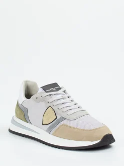 Philippe Model – Sneaker aus Veloursleder in Grau