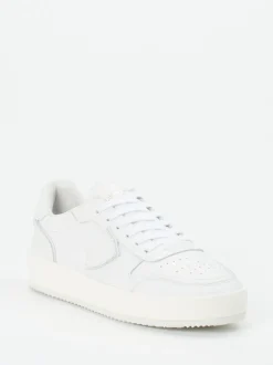 Philippe Model – Sneaker aus Kalbleder Weiß