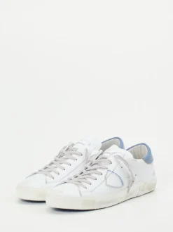 Philippe Model – Sneaker aus Kalbleder weiß Used-Look