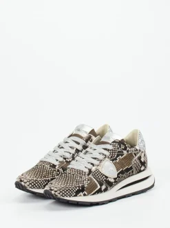 Philippe Model – Sneaker aus Fellimitat mit Snakeprint