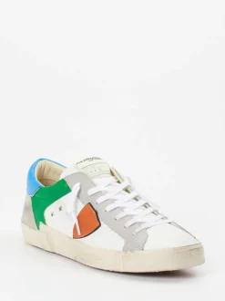 Philippe Model – Sneaker aus Kalbleder Color-Blocking