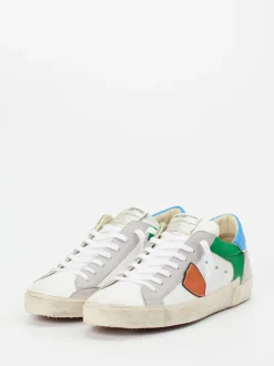 Philippe Model – Sneaker aus Kalbleder Color-Blocking