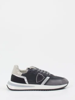 Philippe Model – Sneaker aus Velour/Textil grau