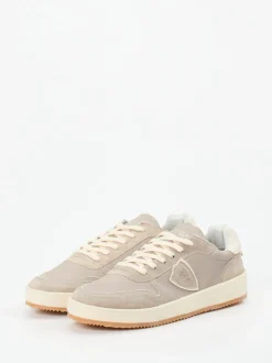 Philippe Model – Sneaker aus Kalbleder und Veloursleder