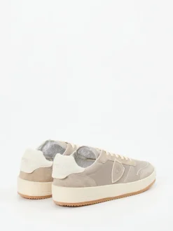 Philippe Model – Sneaker aus Kalbleder und Veloursleder