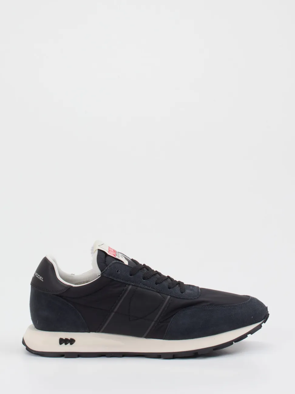 Philippe Model – Sneaker aus Veloursleder und Nylon Schwarz