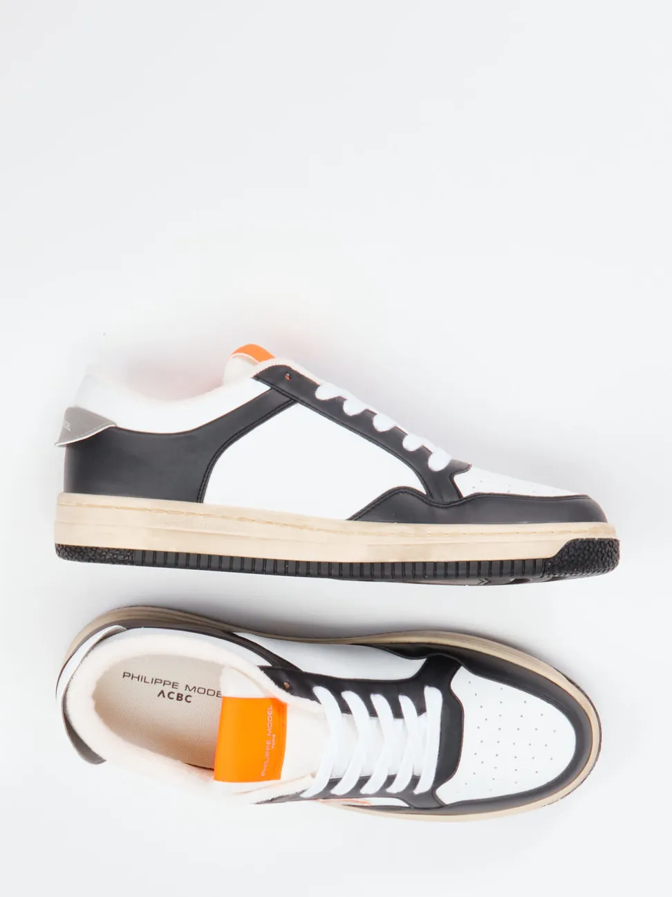 Philippe Model – Sneaker aus veganem Glattleder weiß