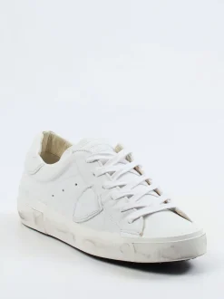Philippe Model – Sneaker aus Kalbleder in Weiß