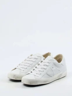 Philippe Model – Sneaker aus Kalbleder in Weiß
