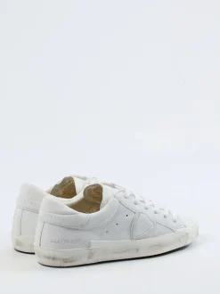 Philippe Model – Sneaker aus Kalbleder in Weiß