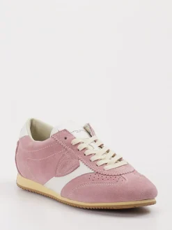 Philippe Model – Sneaker aus Veloursleder in Rosa