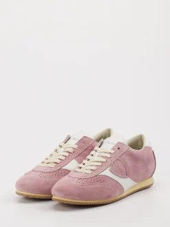 Philippe Model – Sneaker aus Veloursleder in Rosa