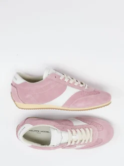Philippe Model – Sneaker aus Veloursleder in Rosa