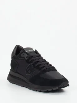 Philippe Model – Sneaker aus Veloursleder schwarz