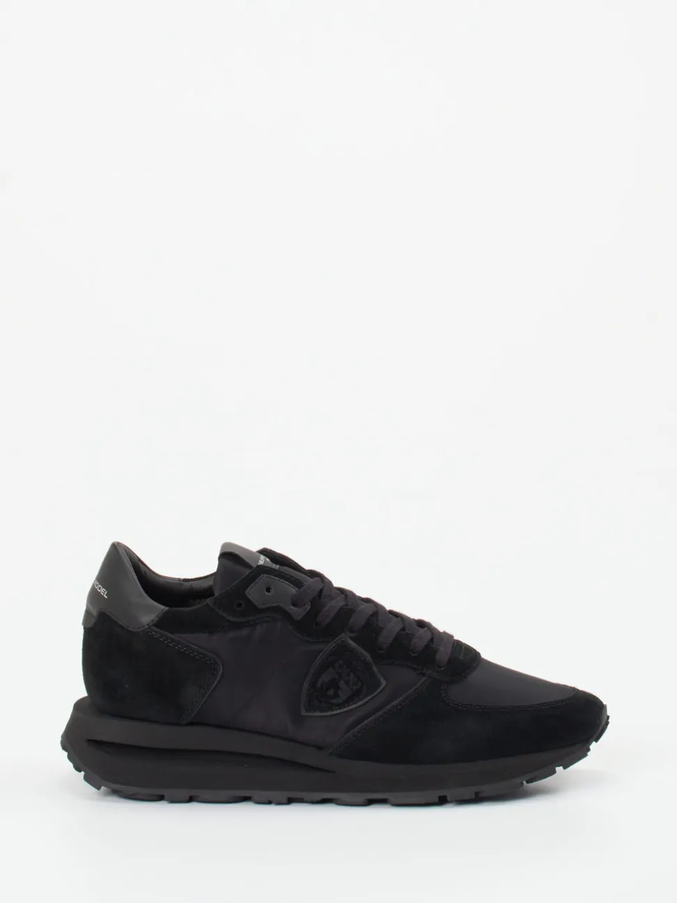 Philippe Model – Sneaker aus Veloursleder schwarz