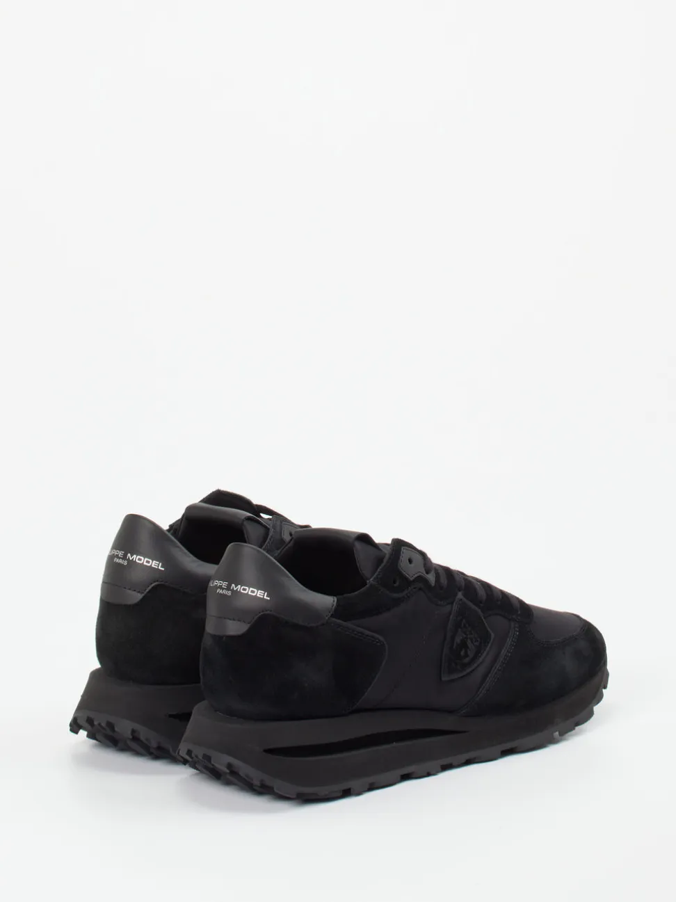 Philippe Model – Sneaker aus Veloursleder schwarz
