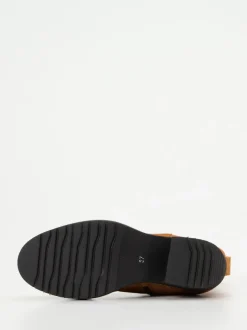 Piedi Nudi – Ankle Boots aus Veloursleder Cognac