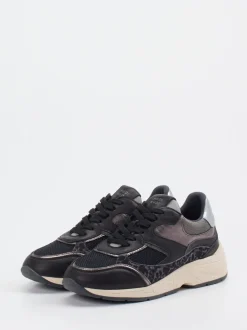 Piedi Nudi – Chunky Sneaker aus Veloursleder Schwarz