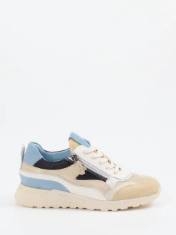 Piedi Nudi – Chunky Sneaker aus Veloursleder beige