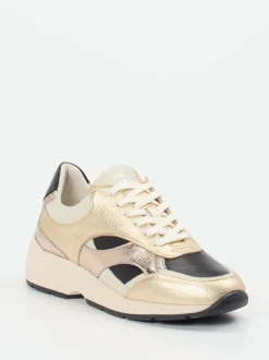 Piedi Nudi – Chunky Sneaker aus Metallicleder goldfarben