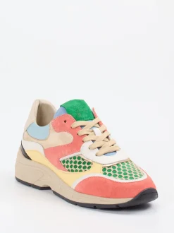 Piedi Nudi – Chunky Sneaker aus Veloursleder-Textil Mix