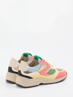 Piedi Nudi – Chunky Sneaker aus Veloursleder-Textil Mix