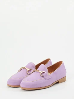 Piedi Nudi – Loafer aus Veloursleder in Flieder