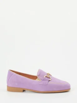 Piedi Nudi – Loafer aus Veloursleder in Flieder