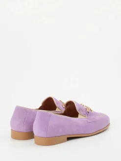 Piedi Nudi – Loafer aus Veloursleder in Flieder