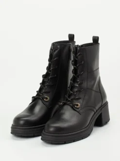 Piedi Nudi – Schnürboots aus Kalbleder schwarz