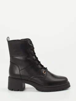 Piedi Nudi – Schnürboots aus Kalbleder schwarz