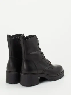Piedi Nudi – Schnürboots aus Kalbleder schwarz