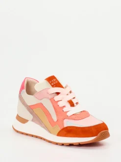 Piedi Nudi – Sneaker aus Kalbleder in Koralle