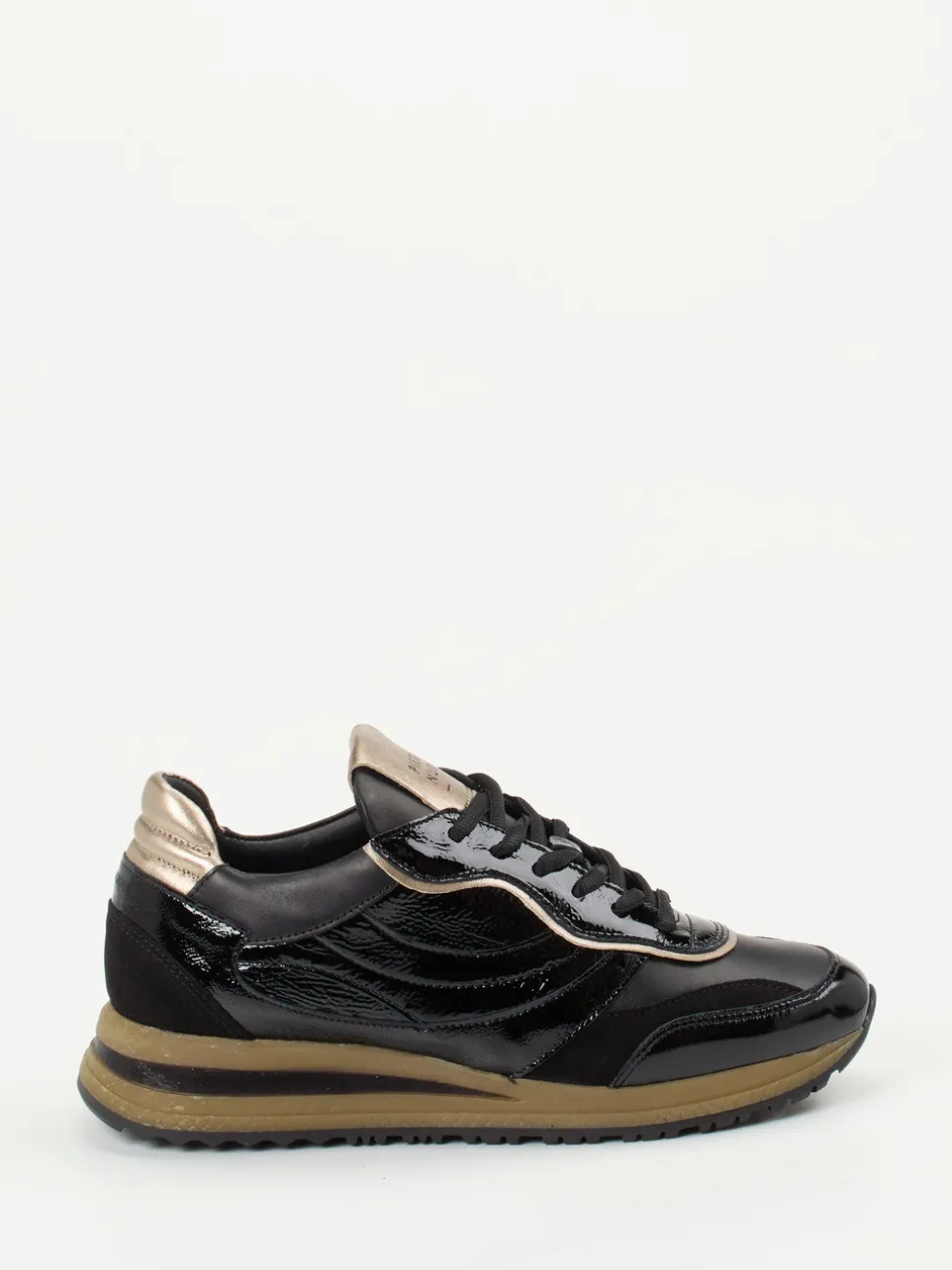 Piedi Nudi – Sneaker aus Kalbleder mit Metallic-Details