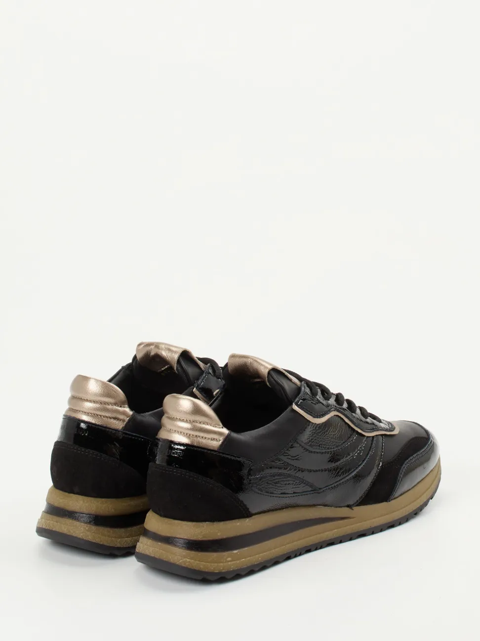 Piedi Nudi – Sneaker aus Kalbleder mit Metallic-Details