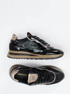 Piedi Nudi – Sneaker aus Kalbleder mit Metallic-Details