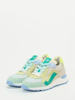 Piedi Nudi – Sneaker aus Kalbleder und Mesh Pastell